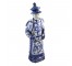 STATUE-MING EMPEROR-BL-CERAMIC