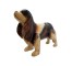 STATUE-DOG-BROWN & WHITE-CAVAL