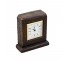 CLOCK-DESK-CROC-BRN-FAUX