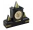 CLOCK-MANTEL-MARBLE/BRONZE