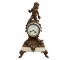 CLOCK-MANTEL 16"COPPER&WH MARB