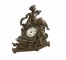 CLOCK-TBL COPPER WOMAN W/HORN