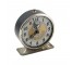 CLOCK-ALARM-BLK/SLV-SUPER GRNT