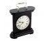 CLOCK-MANTEL-BLK WOOD-SLV HAND