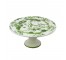 CAKE STAND-WHITE W/Green House Scene