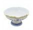 SERVING BOWL-White W/Yellow Edge & Blue Hearts