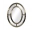 MIRROR-OVAL-ANTIQUED TRIM-32"