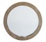 MIRROR-WALL-BEIGE WOOD-22" RND