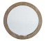 MIRROR-WALL-BEIGE WOOD-22" RND