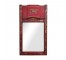 MIRROR-TREMEAU-LEATHER-RED