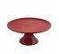 CAKE STAND-RD CERAMIC- WIDE BASE