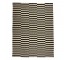 RUG-8X11-Black/White Offset-Stripe Pattern