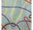 RUG-(6X8) AQUA W/MULTI SQUIGGLES