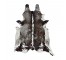 RUG-COWHIDE-BRN W/WHT LINE DOWN CENTER