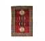 RUG-6X8-RED CTR W/ BLUE SHIELD