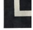 RUG-(5'1"x 7'7")Black W/White Border