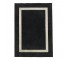 RUG-(5'1"x 7'7")Black W/White Border