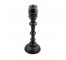 CANDLESTICK-PR-12"-BLK-TURNED