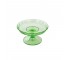 CANDY DISH-Green Etched Glass