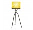 FLOOR LAMP-70's Retro Yellw Speckled Plastic