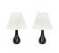 TABLE LAMP-Black Tear Drop Shape