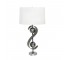 TABLE LAMP-"S" Shaped W/Two Silver Balls