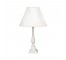 TABLE LAMP-Turned White Painted Wood