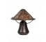 TABLE LAMP-Bronze Mushroom W/A Mica Panel Shade