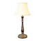 LAMP-TBL-PR-28"BLK W/BRN FLORA