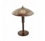 LAMP-TBL BRN MTL/BRN SHADE 15"