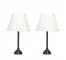 TABLE LAMP-Bronze Column W/Round Base