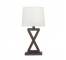 TABLE LAMP-Dark Wood "X"