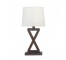 TABLE LAMP-Dark Wood "X"