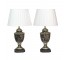 TABLE LAMP-Urns W/Black Crackle Finish