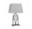 TABLE LAMP-Metal Frame W/Round Bottle Glass Center