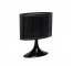 TABLE LAMP-Modern Black Plastic W/Accordian Black Shade