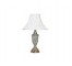 LAMP-TBL-PR-27"WHT WASH FLUTED