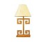 LAMP-TBL-GOLD GREEK KEY