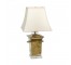TABLE LAMP-Square Brass Urn W/Lucite Base & Lucite Accents