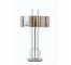 Chrome and Lucite Table Lamp