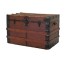 TRUNK-STEAMER BLK W/WOOD SLATS