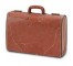 SUITCASE-MEDIUM-BROWN LEATHER