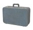 SUITCASE-BLUE TWEED