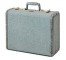 SUITCASE-BLUE TWEED-SMALL-SAMS