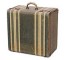 SUITCASE-GREEN/TAN STRIPES-CUB