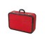 Suitcase vintage red fabric bl