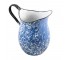 PITCHER-BLUE/WHT ENAMEL SWIRL