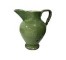 PITCHER-CERAMIC-GREEN DISTRESS