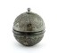 CONTAINER-ROUND-SILVER ETCHED