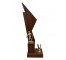 Trophy-BB Wood with Gold